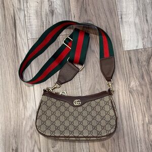 Designer Yellow App Beige and Brown GG Shoulder Bag